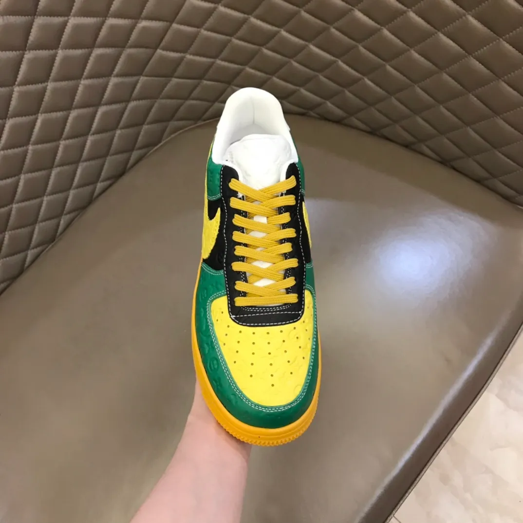 Men's shoes 💰p440 "*OUIS *UITTO*" x OFF-WHITE x Nike tripartite collaboration! Trendy and cool men's casual sports shoes with unrivaled color matching. The design idea basically continues the style of THE TEN. The Swoosh line and tongue label have a very familiar visual effect and are both fashionable and trendy! A must-have for fashionistas! The effect on your feet is absolutely stunning! Size: 38-45
